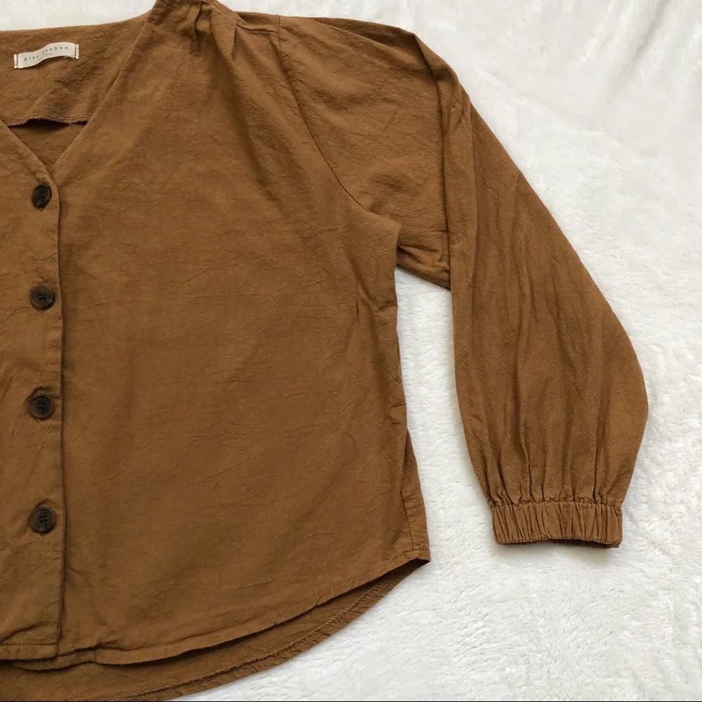 play bonbon, Long Sleeve Button Down Shirt, Size L - Picture 11 of 15